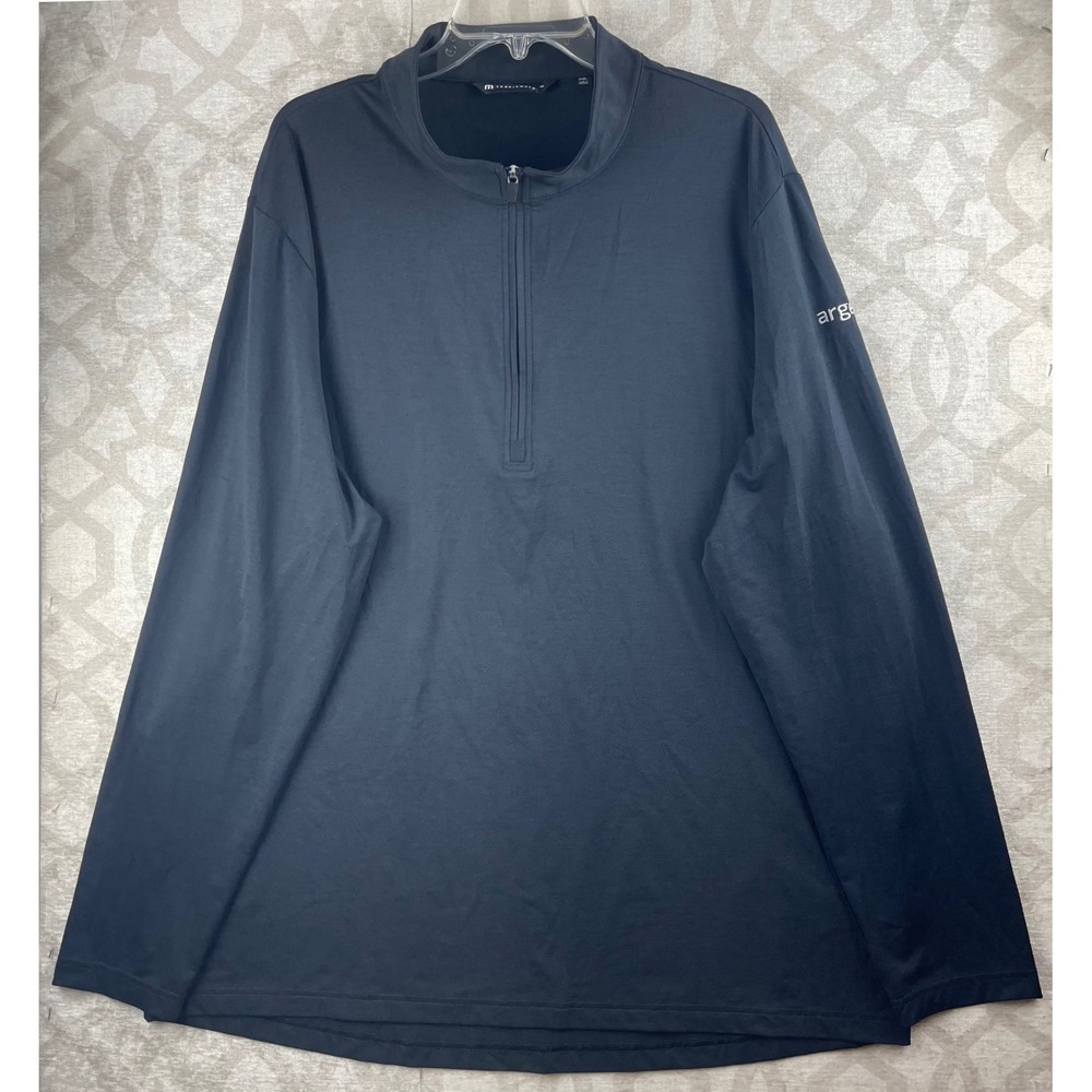 TravisMathew 1/4 Zip Pullover Mens XXXL Blue Performance Stretch Golf Top